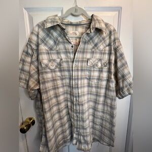 Route 66 Gray Casual Button Down Shirt